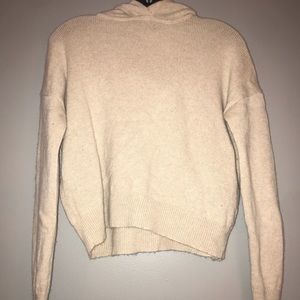 Theory sweater crop hoodie